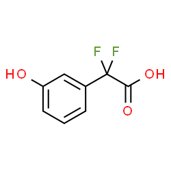 2,2-difluoro-2-(3-hydroxyphenyl)acetic acid structure