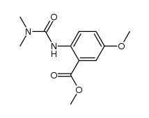 methyl 2-(3,3-dimethylureido)-5-methoxybenzoate结构式