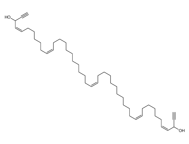 (4E,11Z,23Z,35Z,42E)-hexatetraconta-4,11,23,35,42-pentaen-1,45-diyne-3,44-diol结构式