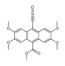 2,3,6,7-Tetramethoxy-10-oxycyano-anthracene-9-carboxylic acid methyl ester Structure