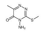 4-AMINO-6-METHYL-3-(METHYLSULFANYL)-1,2,4-TRIAZIN-5(4H)-ONE Structure