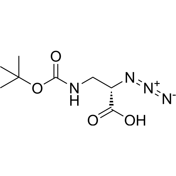 N3-L-Dap(Boc)-OH structure