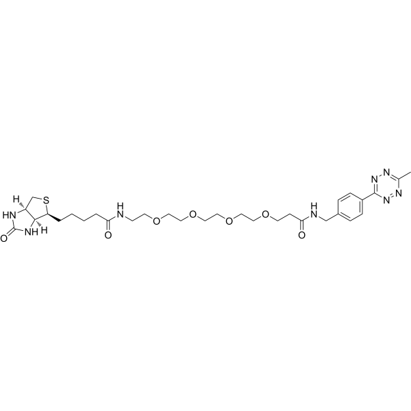 Biotin-PEG4-MeTz结构式