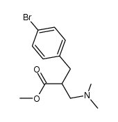 3-(4-bromophenyl)-2-dimethylaminomethylpropionic acid methyl ester Structure