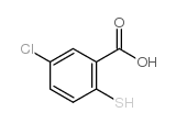 5-氯-2-巯基苯甲酸结构式