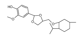 2-methoxy-4-[4-[[(1R,2S,5R)-5-methyl-2-propan-2-ylcyclohexyl]oxymethyl]-1,3-dioxolan-2-yl]phenol Structure