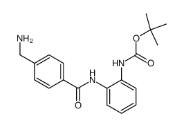 tert-butyl N-{2-[4-(aminomethyl)benzamido]phenyl}carbamate Structure