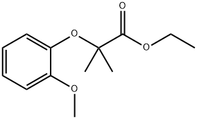 ethyl 2-(2-methoxyphenoxy)-2-methylpropanoate结构式