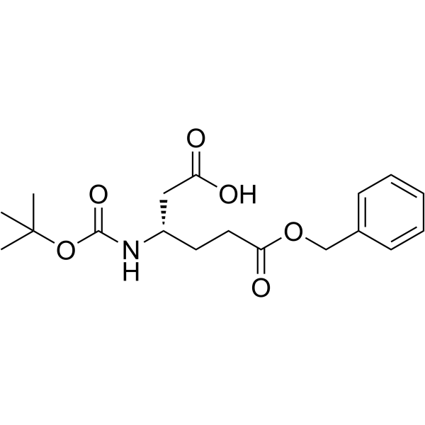 Boc-β-HomoGlu(Obzl)-OH结构式