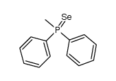 diphenylmethylphosphine selenide Structure