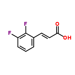 2,3-Difluorocinnamic acid Structure