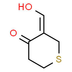 4H-Thiopyran-4-one, tetrahydro-3-(hydroxymethylene)-, (3E)- (9CI)结构式