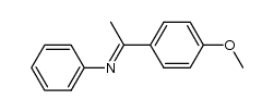 N-(phenyl)-1-(p-methoxyphenylethylidene)amine结构式