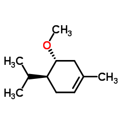 Cyclohexene, 5-methoxy-1-methyl-4-(1-methylethyl)-, (4S,5R)- (9CI) Structure