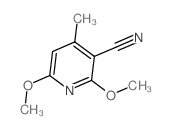 3-Pyridinecarbonitrile,2,6-dimethoxy-4-methyl- Structure