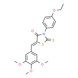 3-(4-ethoxyphenyl)-2-thioxo-5-(3,4,5-trimethoxybenzylidene)-1,3-thiazolidin-4-one picture