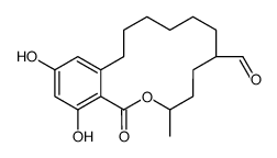 15,17-dihydroxy-11-methyl-13-oxo-12-oxabicyclo[12.4.0]octadeca-1(14),15,17-triene-8-carbaldehyde Structure