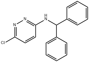 6-chloro-N-(diphenylmethyl)pyridazin-3-amine结构式
