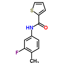 N-(3-Fluoro-4-methylphenyl)-2-thiophenecarboxamide结构式