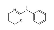 N-(3,4,5,6-TETRAHYDRO-1,3-THIAZIN-2-YLIDENE)ANILINE结构式