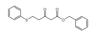 benzyl 3-oxo-5-phenylthiopentanoate Structure