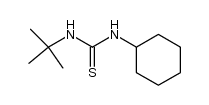 N-tert-butyl-N'-cyclohexyl-thiourea Structure