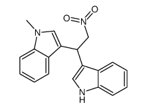 3-[1-(1H-indol-3-yl)-2-nitroethyl]-1-methylindole Structure