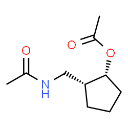 Acetamide, N-[[(1R,2R)-2-(acetyloxy)cyclopentyl]methyl]-, rel- (9CI)结构式