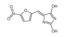 5-[(5-nitrofuran-2-yl)methylidene]imidazolidine-2,4-dione结构式