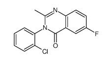 3-(2-CHLOROPHENYL)-6-FLUORO-2-METHYLQUINAZOLIN-4(3H)-ONE Structure