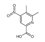 2-Pyridinecarboxylicacid,5,6-dimethyl-4-nitro-(9CI)结构式