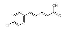 2,4-Pentadienoicacid, 5-(4-chlorophenyl)-结构式