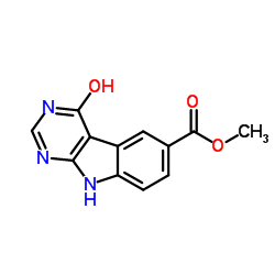 4-Hydroxy-9H-1,3,9-triaza-fluorene-6-carboxylic acid Methyl ester Structure