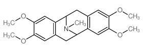 Dibenzo[a,e]cyclooctene-5,11-imine,5,6,11,12-tetrahydro-2,3,8,9-tetramethoxy-13-methyl- structure