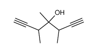 3,4,5-trimethyl-hepta-1,6-diyn-4-ol结构式