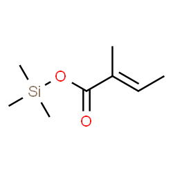 2-Methylcrotonic acid trimethylsilyl ester Structure