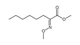 2-(Methoxyimino)octanoic acid methyl ester Structure