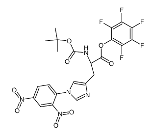 Boc-His(Dnp)-OPfp Structure