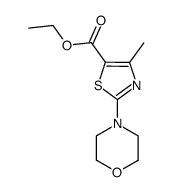 ethyl 4-methyl-2-morpholinothiazole-5-carboxylate structure