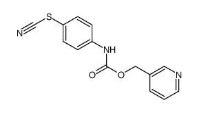 pyridin-3-ylmethyl N-(4-thiocyanatophenyl)carbamate Structure