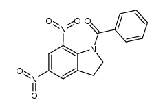 1-benzoyl-5,7-dinitroindoline结构式