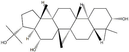 (21β)-A'-Neogammacerane-3β,16β,22-triol Structure