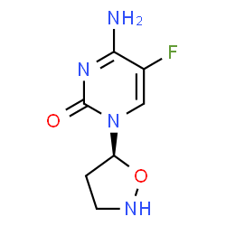 2(1H)-Pyrimidinone,4-amino-5-fluoro-1-(5S)-5-isoxazolidinyl-(9CI) structure