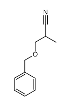 2-methyl-3-phenylmethoxypropanenitrile结构式