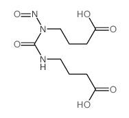 4-[(3-carboxypropyl-nitroso-carbamoyl)amino]butanoic acid Structure