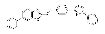 6-phenyl-2-[4-(2-phenyl-2H-[1,2,3]triazol-4-yl)-styryl]-benzooxazole结构式