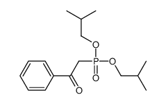 2-[bis(2-methylpropoxy)phosphoryl]-1-phenylethanone Structure