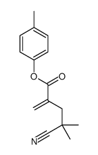 (4-methylphenyl) 4-cyano-4-methyl-2-methylidenepentanoate Structure