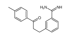 3-[3-(4-methylphenyl)-3-oxopropyl]benzenecarboximidamide Structure