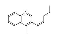 (Z)-3-(1-Pentenyl)-4-methylchinolin Structure